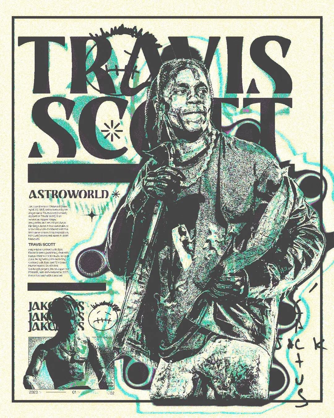 Travis Scott artwork version 1